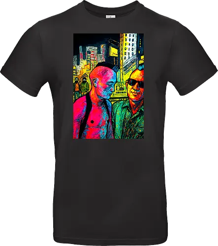 Wild Side - cyberpunk, street art, night life - Standard T-Shirt