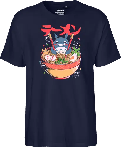 Ramen Friends - ramen, japanese, japan, anime, fantasy, cute, noodles, food, cartoon, kawaii, nostalgia, otaku, culture, oriental, creature, friends, playful, colorful, illustration, geek - Fairtrade T-Shirt