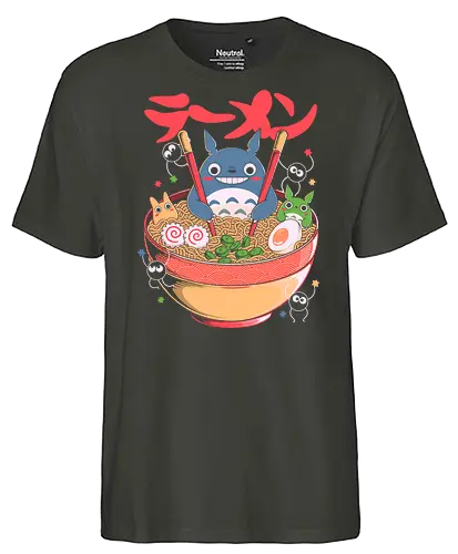 Ramen Friends - ramen, japanese, japan, anime, fantasy, cute, noodles, food, cartoon, kawaii, nostalgia, otaku, culture, oriental, creature, friends, playful, colorful, illustration, geek - Fairtrade T-Shirt