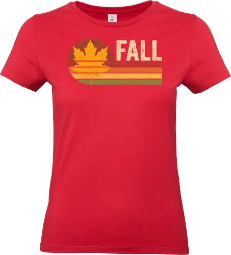 Fall vintage - autumn, nature, vintge, cozy, retro, books, fall, book, seasons, halloween, leaves - Standard T-Shirt (Women)