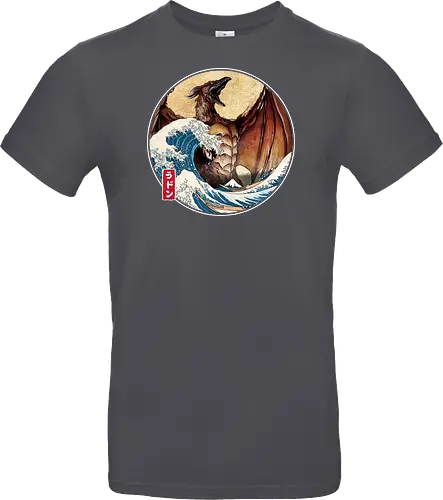 The Great Fire Pteranodon off Kanagawa - Standard T-Shirt