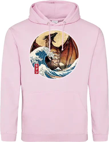 The Great Fire Pteranodon off Kanagawa - Standard Hoodie