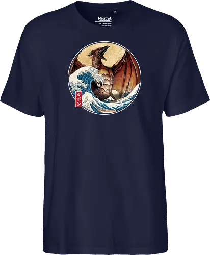 The Great Fire Pteranodon off Kanagawa - Fairtrade T-Shirt
