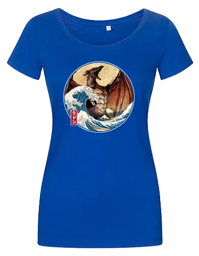 The Great Fire Pteranodon off Kanagawa - Women T-Shirt