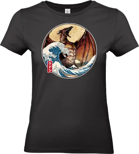 The Great Fire Pteranodon off Kanagawa - Standard T-Shirt (Women)