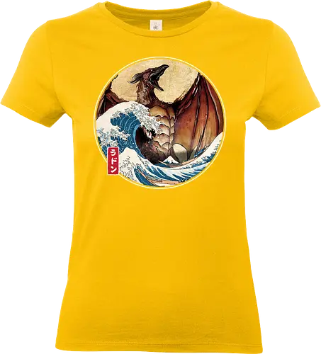 The Great Fire Pteranodon off Kanagawa - Standard T-Shirt (Women)