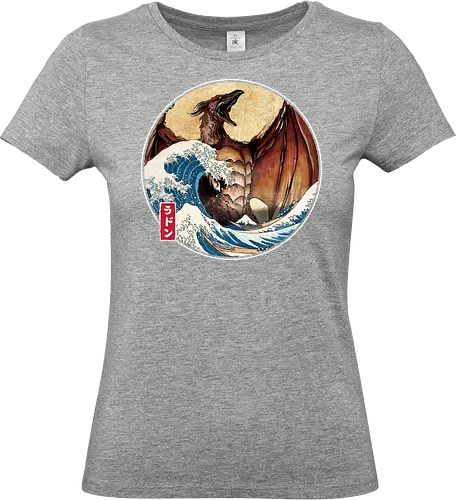 The Great Fire Pteranodon off Kanagawa - Standard T-Shirt (Women)