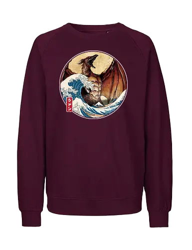 The Great Fire Pteranodon off Kanagawa - Fairtrade Sweatshirt