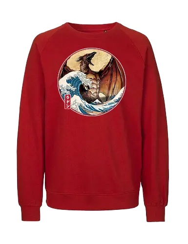 The Great Fire Pteranodon off Kanagawa - Fairtrade Sweatshirt