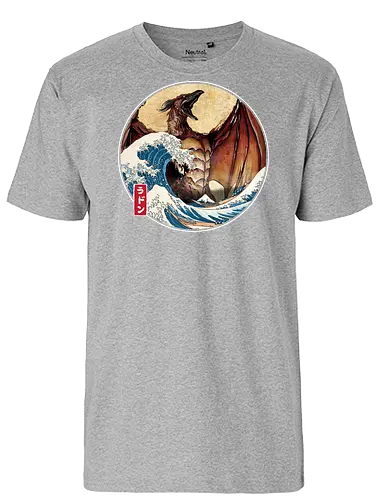 The Great Fire Pteranodon off Kanagawa - Fairtrade T-Shirt