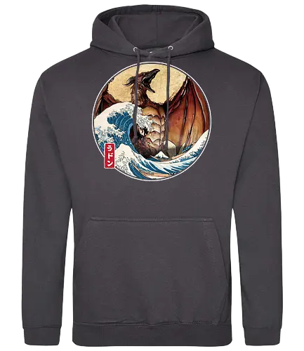 The Great Fire Pteranodon off Kanagawa - Standard Hoodie