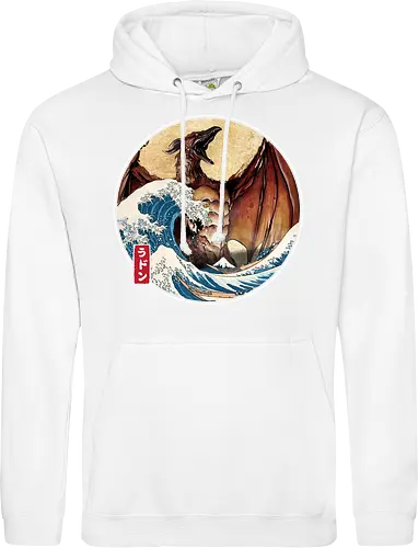 The Great Fire Pteranodon off Kanagawa - Standard Hoodie