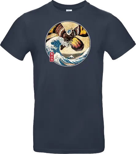The Great Giant Moth off Kanagawa - Standard T-Shirt