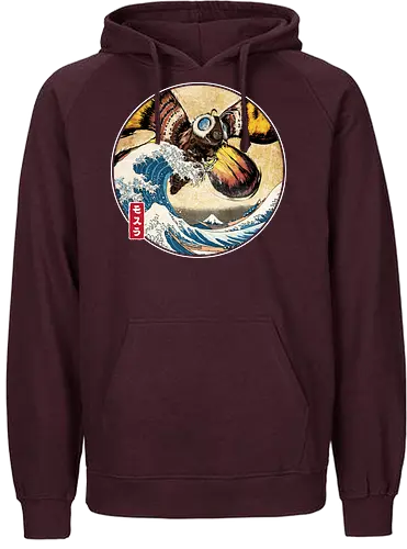 The Great Giant Moth off Kanagawa - Fairtrade Hoodie