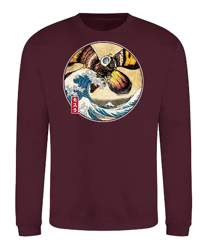 The Great Giant Moth off Kanagawa - Sweatshirt