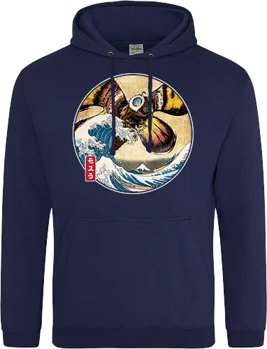 The Great Giant Moth off Kanagawa - Standard Hoodie