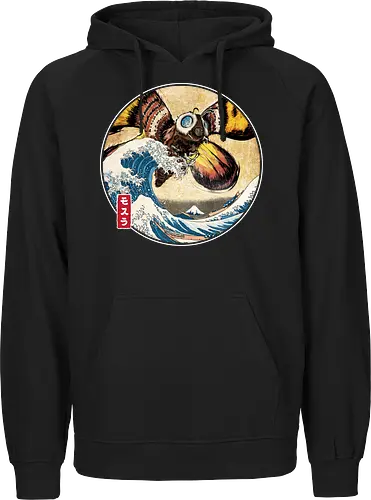 The Great Giant Moth off Kanagawa - Fairtrade Hoodie