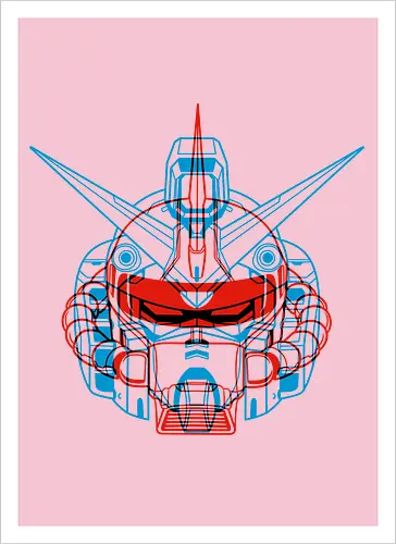 Mecha Anaglyph - Artprint