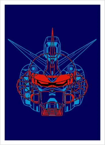 Mecha Anaglyph - Artprint