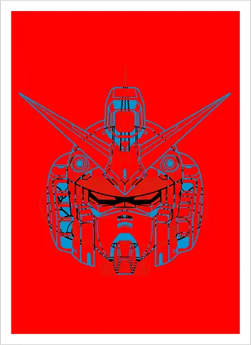Mecha Anaglyph - Artprint