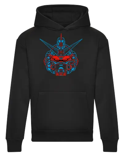 Mecha Anaglyph - Heavyweight Hoodie