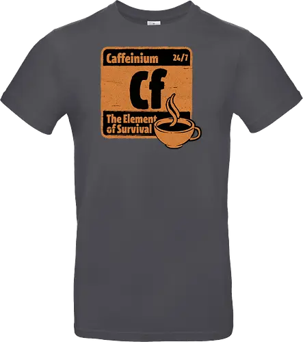 Element of Coffee - Science, Scientist, Sciencific, Science Art, Scientists, Science Humor, Chemistry, Chemistry Joke, Chemistry Humor, Biology, Coffee, Coffee Shop, Coffee Time, Coffee Cup, Coffee Addict, Science Joke, Funny Science, Retro Science, Sarcastic Science, Vintage Science, Funny Science Quote, Periodic Table, Periodic Table Joke, Periodic Table Parody, Stem, Humor, Joke, Fun, Funny, Sarcasm, Sarcastic, Irony, Ironic, Research, Physics - Standard T-Shirt