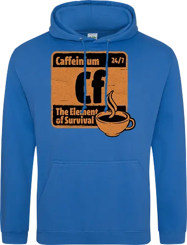 Element of Coffee - Science, Scientist, Sciencific, Science Art, Scientists, Science Humor, Chemistry, Chemistry Joke, Chemistry Humor, Biology, Coffee, Coffee Shop, Coffee Time, Coffee Cup, Coffee Addict, Science Joke, Funny Science, Retro Science, Sarcastic Science, Vintage Science, Funny Science Quote, Periodic Table, Periodic Table Joke, Periodic Table Parody, Stem, Humor, Joke, Fun, Funny, Sarcasm, Sarcastic, Irony, Ironic, Research, Physics - Standard Hoodie
