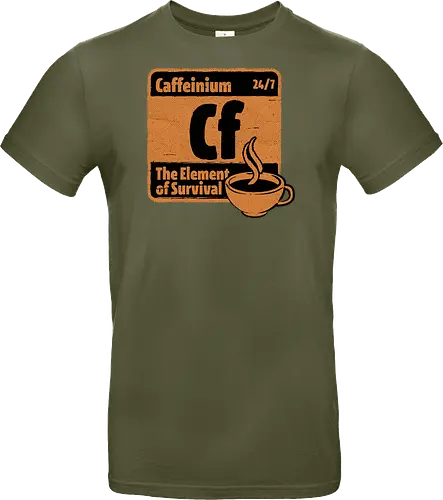 Element of Coffee - Science, Scientist, Sciencific, Science Art, Scientists, Science Humor, Chemistry, Chemistry Joke, Chemistry Humor, Biology, Coffee, Coffee Shop, Coffee Time, Coffee Cup, Coffee Addict, Science Joke, Funny Science, Retro Science, Sarcastic Science, Vintage Science, Funny Science Quote, Periodic Table, Periodic Table Joke, Periodic Table Parody, Stem, Humor, Joke, Fun, Funny, Sarcasm, Sarcastic, Irony, Ironic, Research, Physics - Standard T-Shirt
