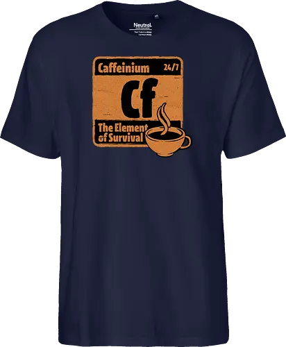 Element of Coffee - Science, Scientist, Sciencific, Science Art, Scientists, Science Humor, Chemistry, Chemistry Joke, Chemistry Humor, Biology, Coffee, Coffee Shop, Coffee Time, Coffee Cup, Coffee Addict, Science Joke, Funny Science, Retro Science, Sarcastic Science, Vintage Science, Funny Science Quote, Periodic Table, Periodic Table Joke, Periodic Table Parody, Stem, Humor, Joke, Fun, Funny, Sarcasm, Sarcastic, Irony, Ironic, Research, Physics - Fairtrade T-Shirt