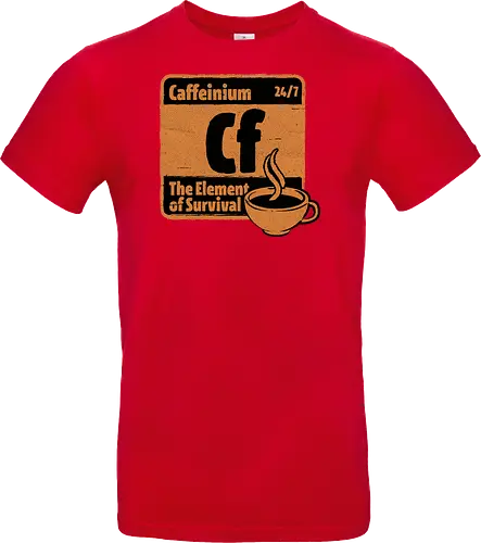 Element of Coffee - Science, Scientist, Sciencific, Science Art, Scientists, Science Humor, Chemistry, Chemistry Joke, Chemistry Humor, Biology, Coffee, Coffee Shop, Coffee Time, Coffee Cup, Coffee Addict, Science Joke, Funny Science, Retro Science, Sarcastic Science, Vintage Science, Funny Science Quote, Periodic Table, Periodic Table Joke, Periodic Table Parody, Stem, Humor, Joke, Fun, Funny, Sarcasm, Sarcastic, Irony, Ironic, Research, Physics - Standard T-Shirt