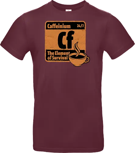 Element of Coffee - Science, Scientist, Sciencific, Science Art, Scientists, Science Humor, Chemistry, Chemistry Joke, Chemistry Humor, Biology, Coffee, Coffee Shop, Coffee Time, Coffee Cup, Coffee Addict, Science Joke, Funny Science, Retro Science, Sarcastic Science, Vintage Science, Funny Science Quote, Periodic Table, Periodic Table Joke, Periodic Table Parody, Stem, Humor, Joke, Fun, Funny, Sarcasm, Sarcastic, Irony, Ironic, Research, Physics - Standard T-Shirt