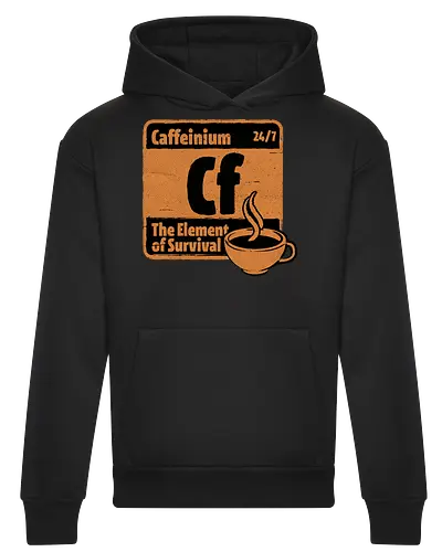 Element of Coffee - Science, Scientist, Sciencific, Science Art, Scientists, Science Humor, Chemistry, Chemistry Joke, Chemistry Humor, Biology, Coffee, Coffee Shop, Coffee Time, Coffee Cup, Coffee Addict, Science Joke, Funny Science, Retro Science, Sarcastic Science, Vintage Science, Funny Science Quote, Periodic Table, Periodic Table Joke, Periodic Table Parody, Stem, Humor, Joke, Fun, Funny, Sarcasm, Sarcastic, Irony, Ironic, Research, Physics - Heavyweight Hoodie