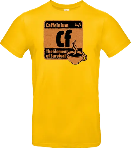 Element of Coffee - Science, Scientist, Sciencific, Science Art, Scientists, Science Humor, Chemistry, Chemistry Joke, Chemistry Humor, Biology, Coffee, Coffee Shop, Coffee Time, Coffee Cup, Coffee Addict, Science Joke, Funny Science, Retro Science, Sarcastic Science, Vintage Science, Funny Science Quote, Periodic Table, Periodic Table Joke, Periodic Table Parody, Stem, Humor, Joke, Fun, Funny, Sarcasm, Sarcastic, Irony, Ironic, Research, Physics - Standard T-Shirt