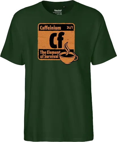 Element of Coffee - Science, Scientist, Sciencific, Science Art, Scientists, Science Humor, Chemistry, Chemistry Joke, Chemistry Humor, Biology, Coffee, Coffee Shop, Coffee Time, Coffee Cup, Coffee Addict, Science Joke, Funny Science, Retro Science, Sarcastic Science, Vintage Science, Funny Science Quote, Periodic Table, Periodic Table Joke, Periodic Table Parody, Stem, Humor, Joke, Fun, Funny, Sarcasm, Sarcastic, Irony, Ironic, Research, Physics - Fairtrade T-Shirt