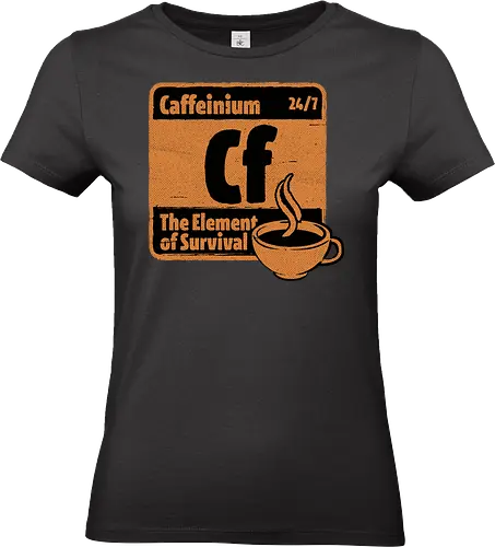 Element of Coffee - Science, Scientist, Sciencific, Science Art, Scientists, Science Humor, Chemistry, Chemistry Joke, Chemistry Humor, Biology, Coffee, Coffee Shop, Coffee Time, Coffee Cup, Coffee Addict, Science Joke, Funny Science, Retro Science, Sarcastic Science, Vintage Science, Funny Science Quote, Periodic Table, Periodic Table Joke, Periodic Table Parody, Stem, Humor, Joke, Fun, Funny, Sarcasm, Sarcastic, Irony, Ironic, Research, Physics - Standard T-Shirt (Women)