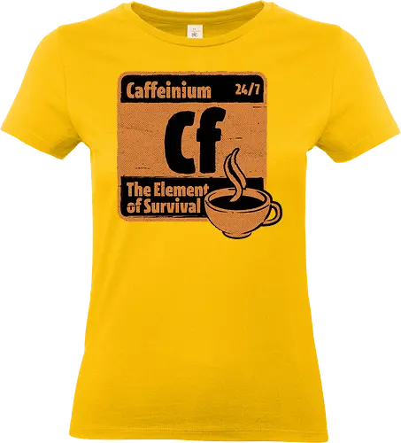 Element of Coffee - Science, Scientist, Sciencific, Science Art, Scientists, Science Humor, Chemistry, Chemistry Joke, Chemistry Humor, Biology, Coffee, Coffee Shop, Coffee Time, Coffee Cup, Coffee Addict, Science Joke, Funny Science, Retro Science, Sarcastic Science, Vintage Science, Funny Science Quote, Periodic Table, Periodic Table Joke, Periodic Table Parody, Stem, Humor, Joke, Fun, Funny, Sarcasm, Sarcastic, Irony, Ironic, Research, Physics - Standard T-Shirt (Women)