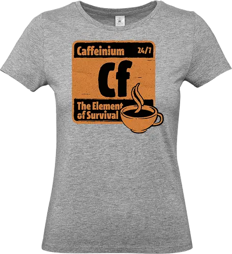 Element of Coffee - Science, Scientist, Sciencific, Science Art, Scientists, Science Humor, Chemistry, Chemistry Joke, Chemistry Humor, Biology, Coffee, Coffee Shop, Coffee Time, Coffee Cup, Coffee Addict, Science Joke, Funny Science, Retro Science, Sarcastic Science, Vintage Science, Funny Science Quote, Periodic Table, Periodic Table Joke, Periodic Table Parody, Stem, Humor, Joke, Fun, Funny, Sarcasm, Sarcastic, Irony, Ironic, Research, Physics - Standard T-Shirt (Women)