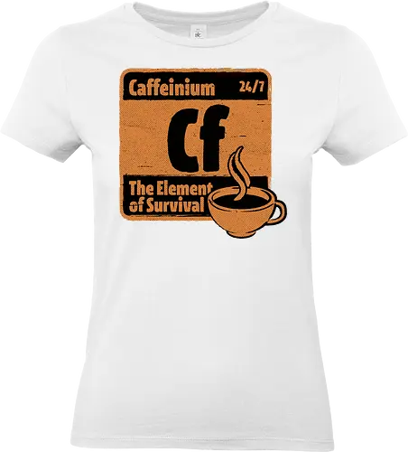 Element of Coffee - Science, Scientist, Sciencific, Science Art, Scientists, Science Humor, Chemistry, Chemistry Joke, Chemistry Humor, Biology, Coffee, Coffee Shop, Coffee Time, Coffee Cup, Coffee Addict, Science Joke, Funny Science, Retro Science, Sarcastic Science, Vintage Science, Funny Science Quote, Periodic Table, Periodic Table Joke, Periodic Table Parody, Stem, Humor, Joke, Fun, Funny, Sarcasm, Sarcastic, Irony, Ironic, Research, Physics - Standard T-Shirt (Women)