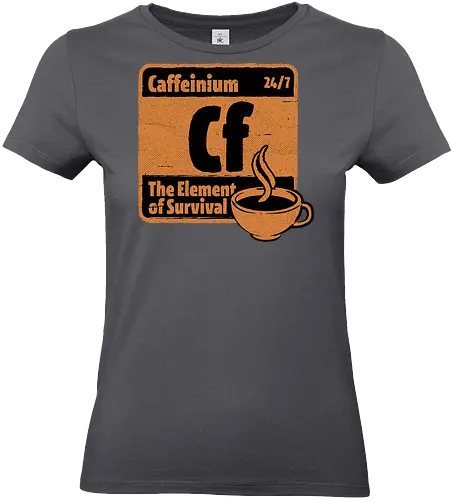 Element of Coffee - Science, Scientist, Sciencific, Science Art, Scientists, Science Humor, Chemistry, Chemistry Joke, Chemistry Humor, Biology, Coffee, Coffee Shop, Coffee Time, Coffee Cup, Coffee Addict, Science Joke, Funny Science, Retro Science, Sarcastic Science, Vintage Science, Funny Science Quote, Periodic Table, Periodic Table Joke, Periodic Table Parody, Stem, Humor, Joke, Fun, Funny, Sarcasm, Sarcastic, Irony, Ironic, Research, Physics - Standard T-Shirt (Women)
