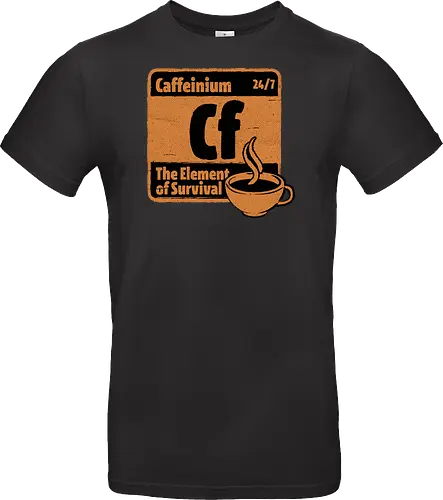 Element of Coffee - Science, Scientist, Sciencific, Science Art, Scientists, Science Humor, Chemistry, Chemistry Joke, Chemistry Humor, Biology, Coffee, Coffee Shop, Coffee Time, Coffee Cup, Coffee Addict, Science Joke, Funny Science, Retro Science, Sarcastic Science, Vintage Science, Funny Science Quote, Periodic Table, Periodic Table Joke, Periodic Table Parody, Stem, Humor, Joke, Fun, Funny, Sarcasm, Sarcastic, Irony, Ironic, Research, Physics - Standard T-Shirt