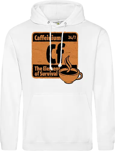 Element of Coffee - Science, Scientist, Sciencific, Science Art, Scientists, Science Humor, Chemistry, Chemistry Joke, Chemistry Humor, Biology, Coffee, Coffee Shop, Coffee Time, Coffee Cup, Coffee Addict, Science Joke, Funny Science, Retro Science, Sarcastic Science, Vintage Science, Funny Science Quote, Periodic Table, Periodic Table Joke, Periodic Table Parody, Stem, Humor, Joke, Fun, Funny, Sarcasm, Sarcastic, Irony, Ironic, Research, Physics - Standard Hoodie