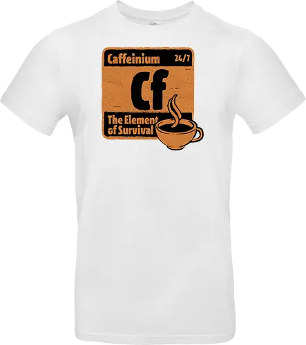 Element of Coffee - Science, Scientist, Sciencific, Science Art, Scientists, Science Humor, Chemistry, Chemistry Joke, Chemistry Humor, Biology, Coffee, Coffee Shop, Coffee Time, Coffee Cup, Coffee Addict, Science Joke, Funny Science, Retro Science, Sarcastic Science, Vintage Science, Funny Science Quote, Periodic Table, Periodic Table Joke, Periodic Table Parody, Stem, Humor, Joke, Fun, Funny, Sarcasm, Sarcastic, Irony, Ironic, Research, Physics - Standard T-Shirt