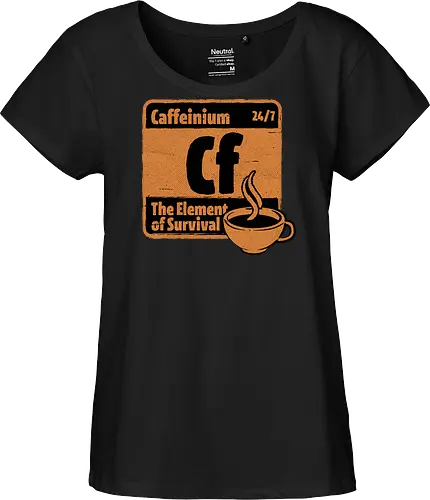 Element of Coffee - Science, Scientist, Sciencific, Science Art, Scientists, Science Humor, Chemistry, Chemistry Joke, Chemistry Humor, Biology, Coffee, Coffee Shop, Coffee Time, Coffee Cup, Coffee Addict, Science Joke, Funny Science, Retro Science, Sarcastic Science, Vintage Science, Funny Science Quote, Periodic Table, Periodic Table Joke, Periodic Table Parody, Stem, Humor, Joke, Fun, Funny, Sarcasm, Sarcastic, Irony, Ironic, Research, Physics - Fairtrade Girl Shirt