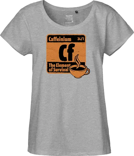 Element of Coffee - Science, Scientist, Sciencific, Science Art, Scientists, Science Humor, Chemistry, Chemistry Joke, Chemistry Humor, Biology, Coffee, Coffee Shop, Coffee Time, Coffee Cup, Coffee Addict, Science Joke, Funny Science, Retro Science, Sarcastic Science, Vintage Science, Funny Science Quote, Periodic Table, Periodic Table Joke, Periodic Table Parody, Stem, Humor, Joke, Fun, Funny, Sarcasm, Sarcastic, Irony, Ironic, Research, Physics - Fairtrade Girl Shirt