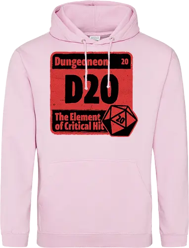Element of Dungeon RPG - Critical Success, Science, Scientist, Sciencific, Science Art, Scientists, Science Humor, Science Joke, Funny Science, Retro Science, Sarcastic Science, Vintage Science, Funny Science Quote, Periodic Table, Periodic Table Joke, Periodic Table Parody, Stem, Humor, Joke, Fun, Funny, Sarcasm, Sarcastic, Irony, Ironic, Research, Physics, Chemistry, Chemistry Joke, Chemistry Humor, Biology, Dungeon Master, Dungeon, Dice, D20, Critical Hit, Critical, Critical Fail, Critical Role - Standard Hoodie