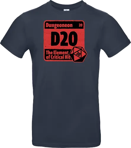 Element of Dungeon RPG - Critical Success, Science, Scientist, Sciencific, Science Art, Scientists, Science Humor, Science Joke, Funny Science, Retro Science, Sarcastic Science, Vintage Science, Funny Science Quote, Periodic Table, Periodic Table Joke, Periodic Table Parody, Stem, Humor, Joke, Fun, Funny, Sarcasm, Sarcastic, Irony, Ironic, Research, Physics, Chemistry, Chemistry Joke, Chemistry Humor, Biology, Dungeon Master, Dungeon, Dice, D20, Critical Hit, Critical, Critical Fail, Critical Role - Standard T-Shirt