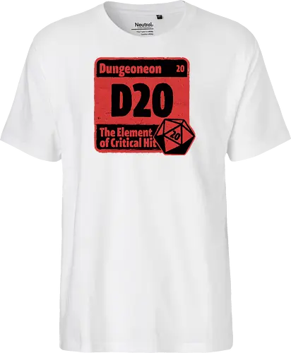 Element of Dungeon RPG - Critical Success, Science, Scientist, Sciencific, Science Art, Scientists, Science Humor, Science Joke, Funny Science, Retro Science, Sarcastic Science, Vintage Science, Funny Science Quote, Periodic Table, Periodic Table Joke, Periodic Table Parody, Stem, Humor, Joke, Fun, Funny, Sarcasm, Sarcastic, Irony, Ironic, Research, Physics, Chemistry, Chemistry Joke, Chemistry Humor, Biology, Dungeon Master, Dungeon, Dice, D20, Critical Hit, Critical, Critical Fail, Critical Role - Fairtrade T-Shirt