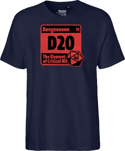 Element of Dungeon RPG - Critical Success, Science, Scientist, Sciencific, Science Art, Scientists, Science Humor, Science Joke, Funny Science, Retro Science, Sarcastic Science, Vintage Science, Funny Science Quote, Periodic Table, Periodic Table Joke, Periodic Table Parody, Stem, Humor, Joke, Fun, Funny, Sarcasm, Sarcastic, Irony, Ironic, Research, Physics, Chemistry, Chemistry Joke, Chemistry Humor, Biology, Dungeon Master, Dungeon, Dice, D20, Critical Hit, Critical, Critical Fail, Critical Role - Fairtrade T-Shirt