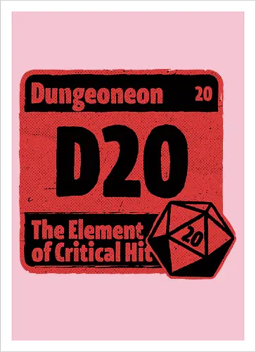 Element of Dungeon RPG - Critical Success, Science, Scientist, Sciencific, Science Art, Scientists, Science Humor, Science Joke, Funny Science, Retro Science, Sarcastic Science, Vintage Science, Funny Science Quote, Periodic Table, Periodic Table Joke, Periodic Table Parody, Stem, Humor, Joke, Fun, Funny, Sarcasm, Sarcastic, Irony, Ironic, Research, Physics, Chemistry, Chemistry Joke, Chemistry Humor, Biology, Dungeon Master, Dungeon, Dice, D20, Critical Hit, Critical, Critical Fail, Critical Role - Artprint