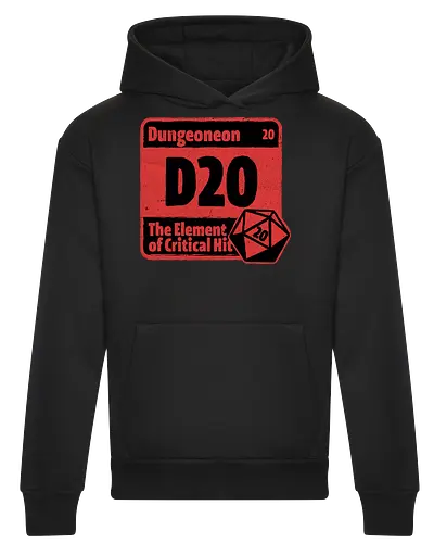 Element of Dungeon RPG - Critical Success, Science, Scientist, Sciencific, Science Art, Scientists, Science Humor, Science Joke, Funny Science, Retro Science, Sarcastic Science, Vintage Science, Funny Science Quote, Periodic Table, Periodic Table Joke, Periodic Table Parody, Stem, Humor, Joke, Fun, Funny, Sarcasm, Sarcastic, Irony, Ironic, Research, Physics, Chemistry, Chemistry Joke, Chemistry Humor, Biology, Dungeon Master, Dungeon, Dice, D20, Critical Hit, Critical, Critical Fail, Critical Role - Heavyweight Hoodie